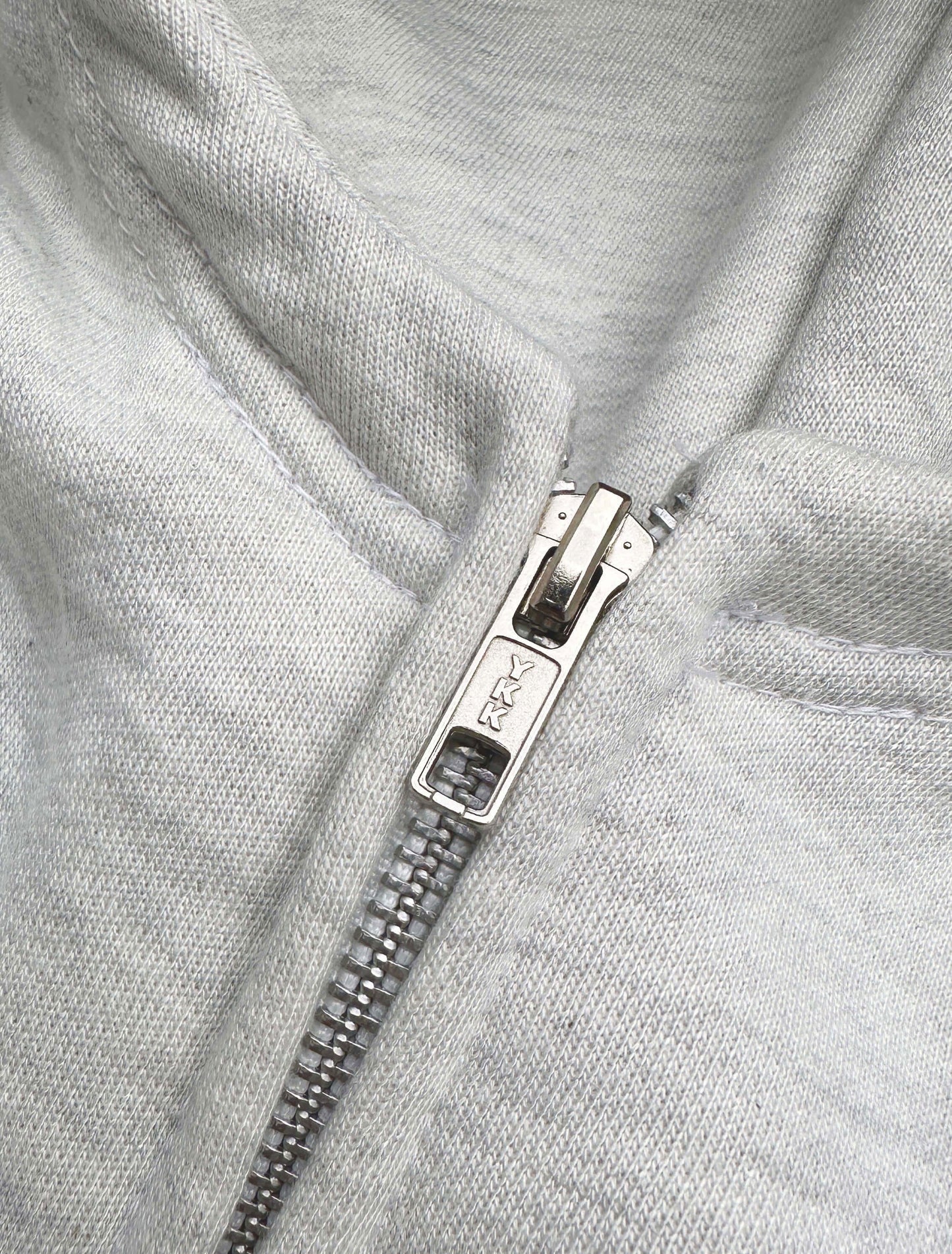 IVORY GREY-GREEN ZIP HOODIE