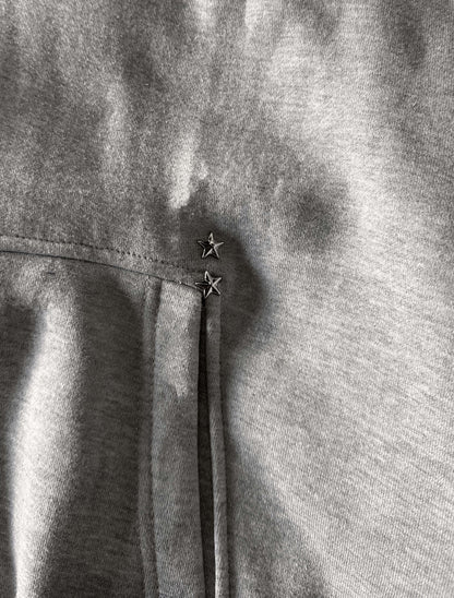 TITANIUM GREY ZIP-HOODIE