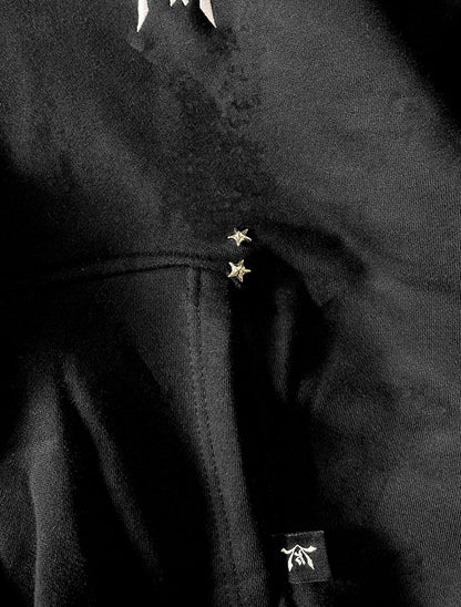 OBSIDIAN BLACK ZIP-HOODIE