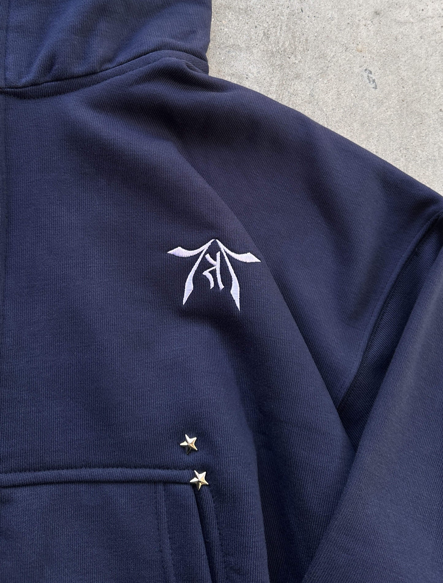 BLACK NAVY ZIP-HOODIE (PREORDER)