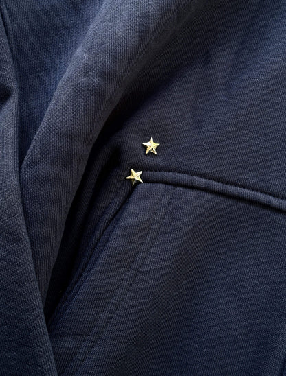 BLACK NAVY ZIP-HOODIE (PREORDER)
