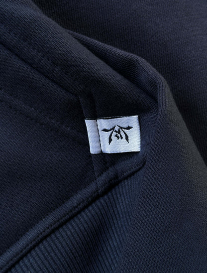 BLACK NAVY ZIP-HOODIE (PREORDER)