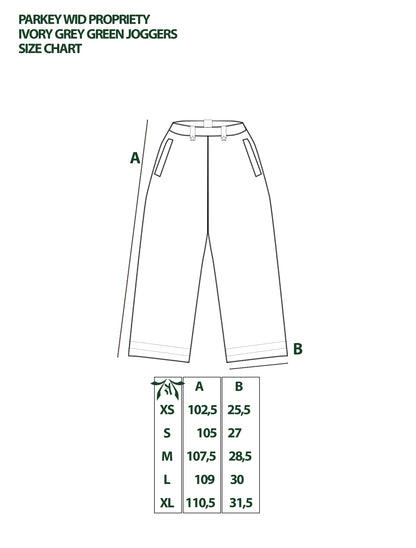 IVORY GREY-GREEN JOGGERS